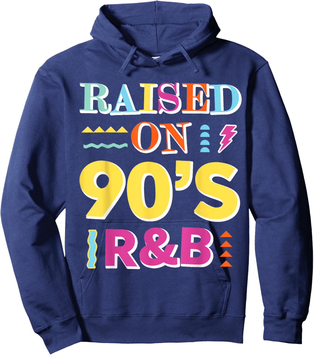 Raised on 90s R&B Hoodie - Hoodie | Navy