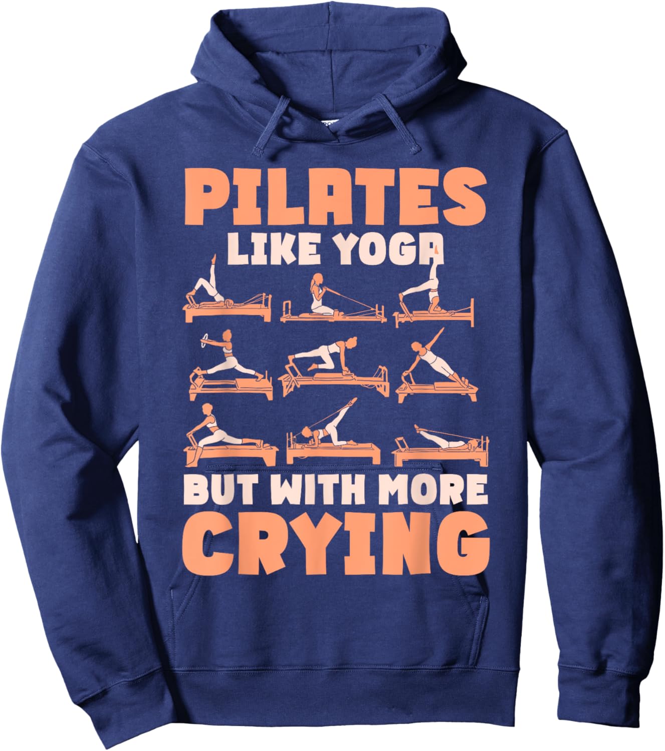 Pilates Lover Quote Pilates Teacher Contrology Hoodie - Hoodie | Navy
