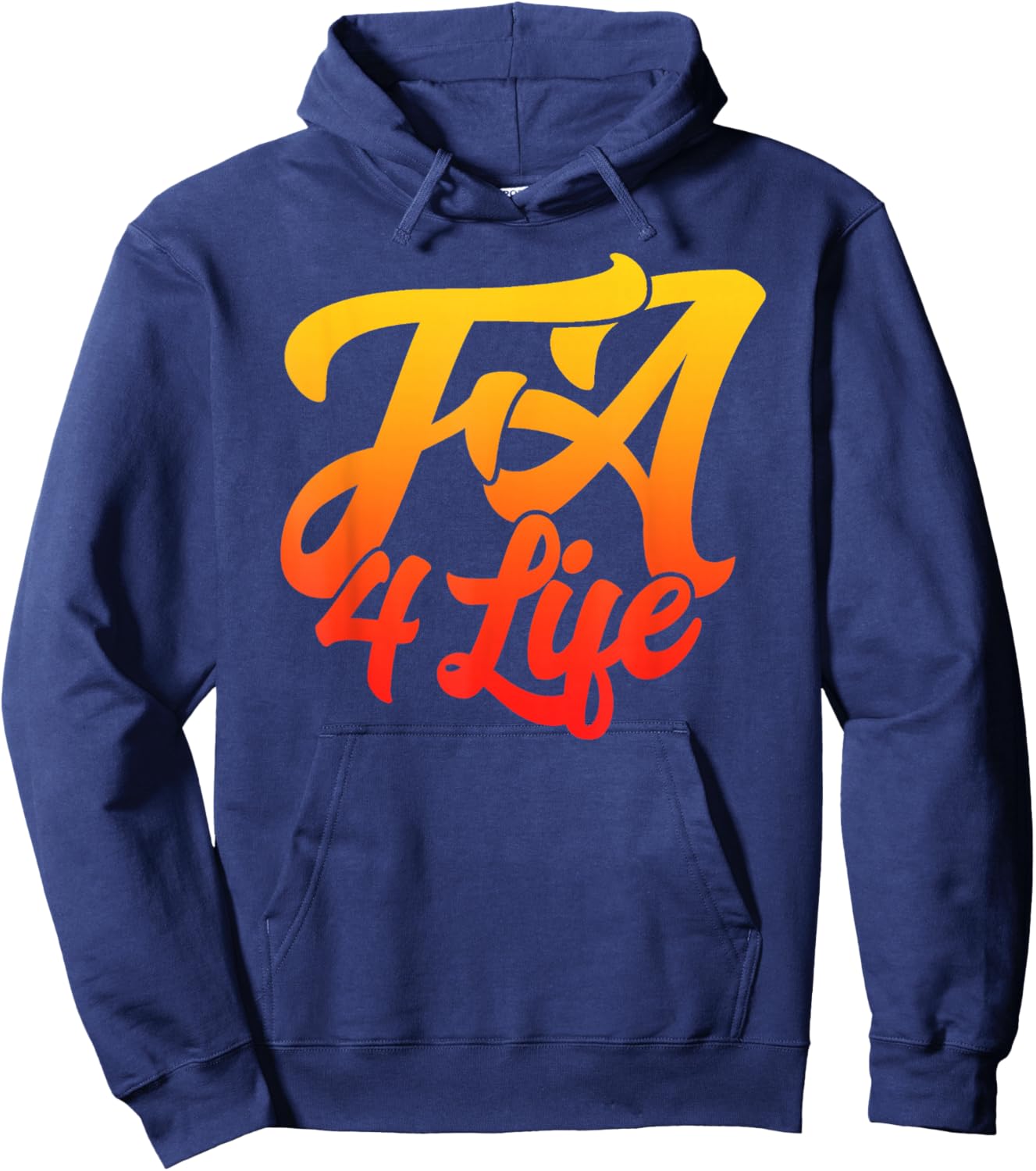FA 4 LIFE - Coach Gang Wear - Black Graphic - Vintage Logo Hoodie - Hoodie | Navy