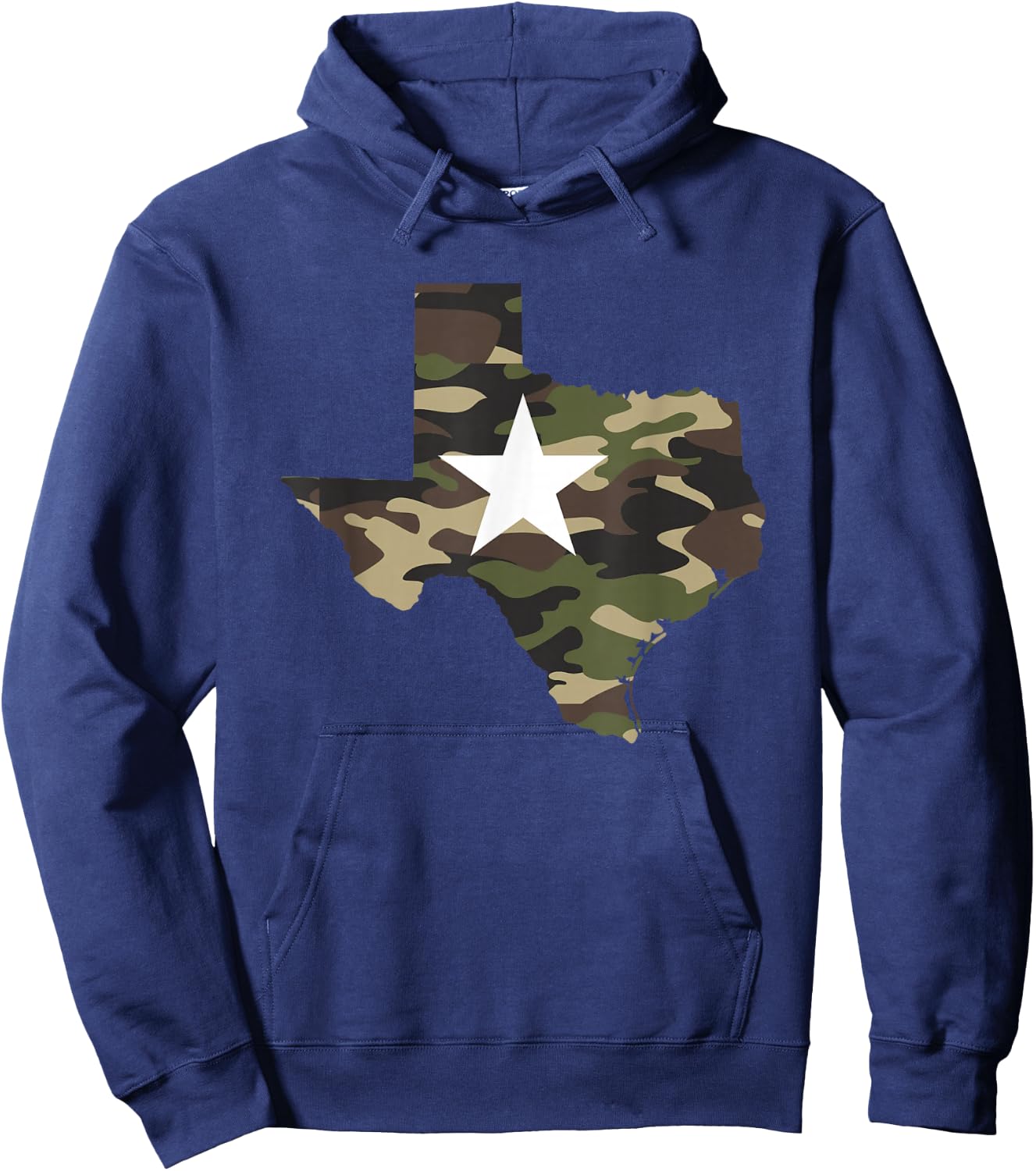 Texas Texan Army Camouflage Star Map US Soldiers Veterans Hoodie - Hoodie | Navy