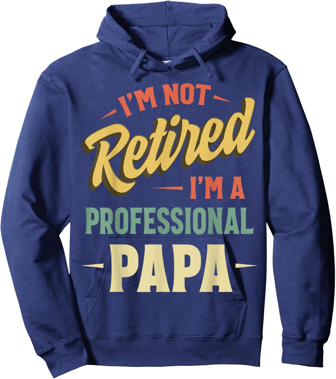 Papa Shirts For Grandpa Funny Fathers Day Professional Papa Hoodie - Hoodie | Navy