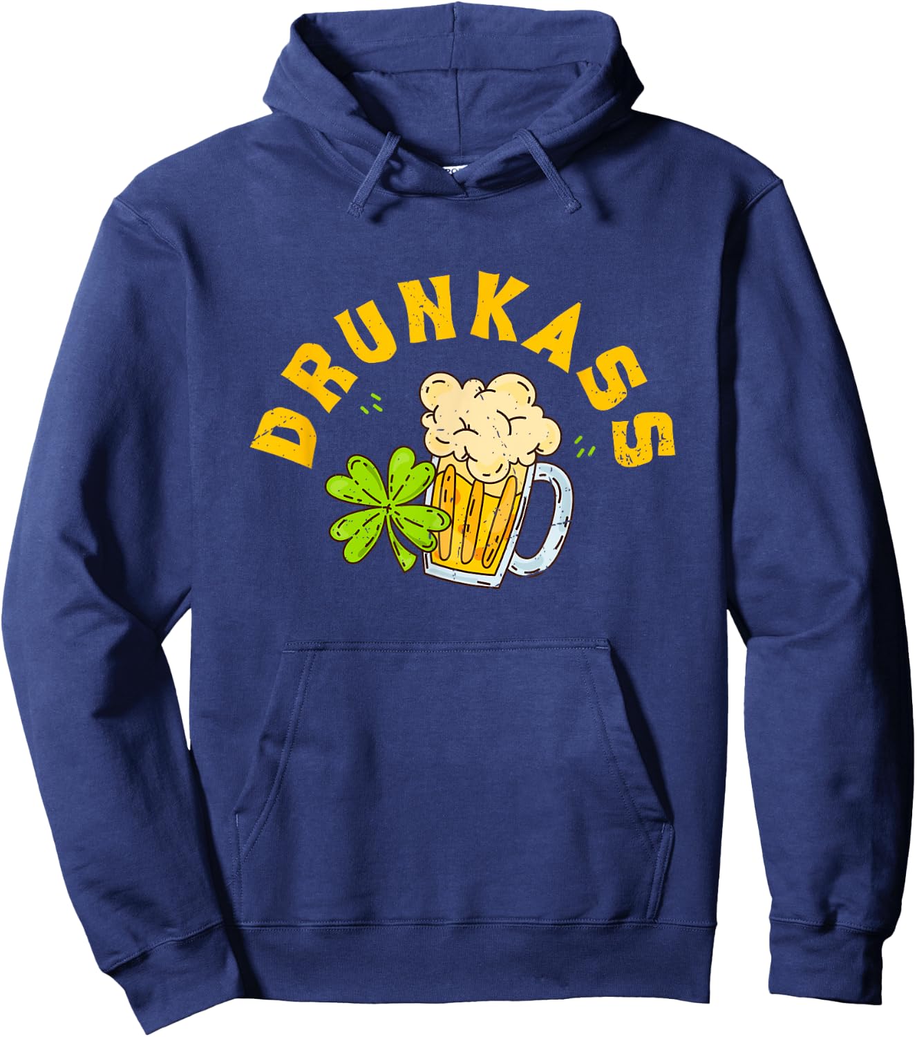 Drunkass / Funny Couple Matching St. Patrick’s Day Hoodie - Hoodie | Navy