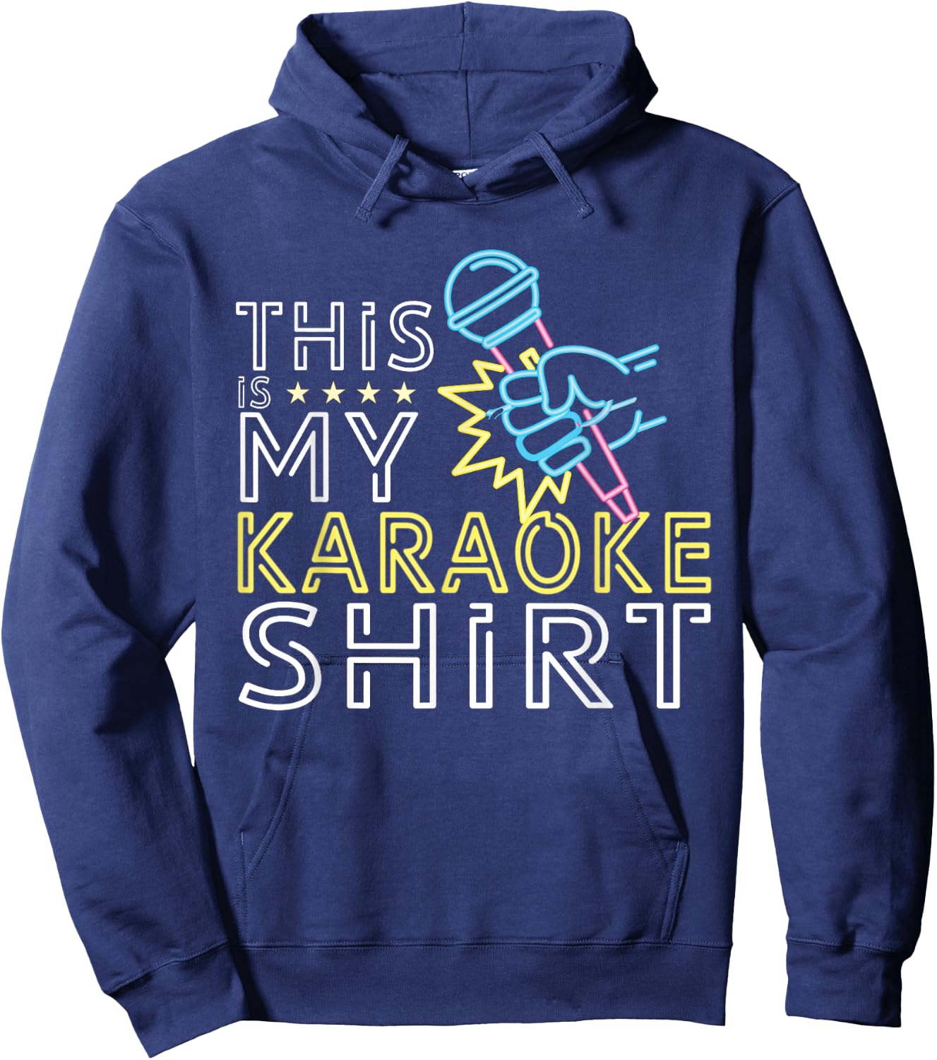 This is my karaoke shirt gift Hoodie - Hoodie | Navy