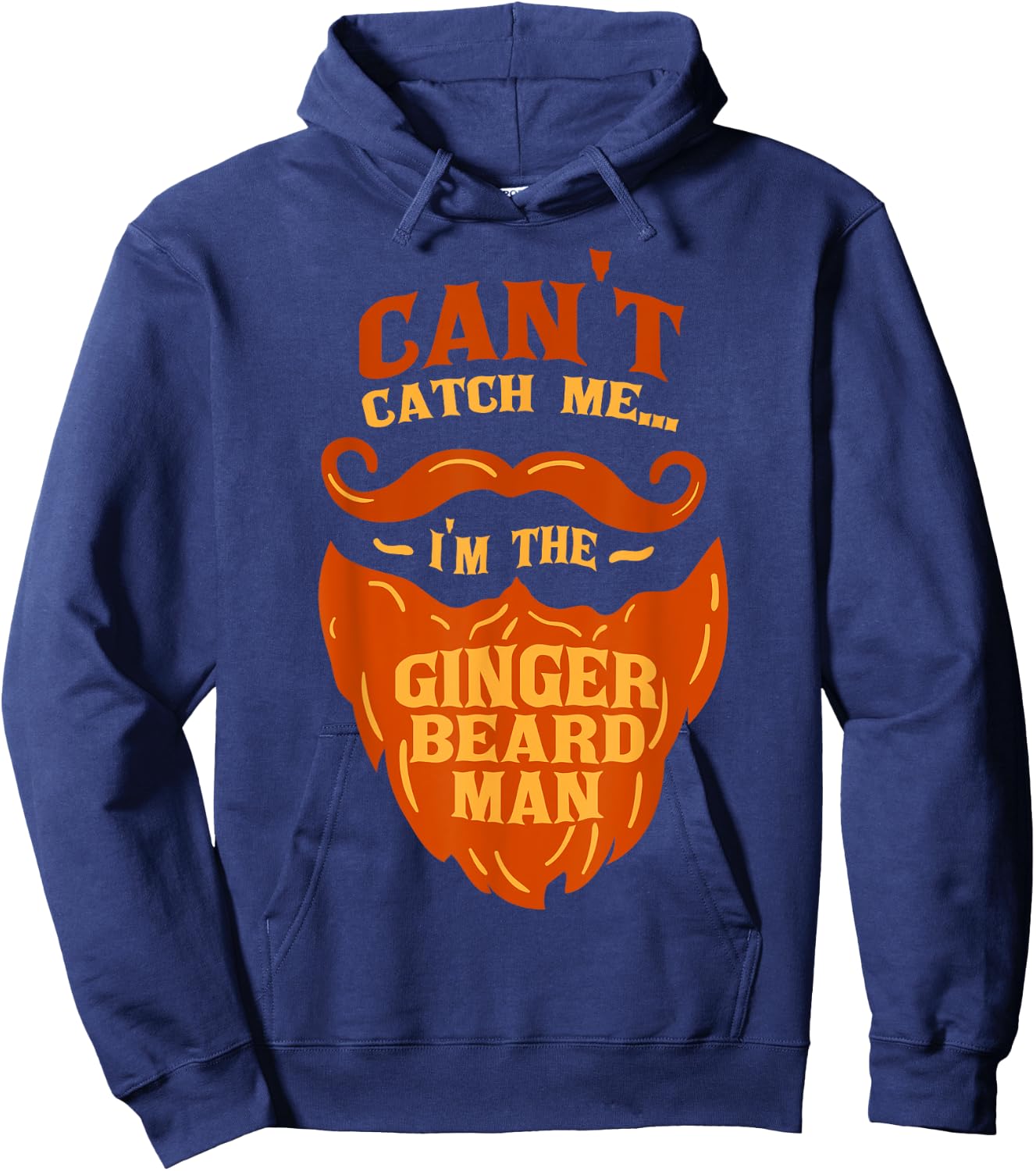 Ginger Beard Man - Bearded Men Gift Funny Quote Hoodie - Hoodie | Navy