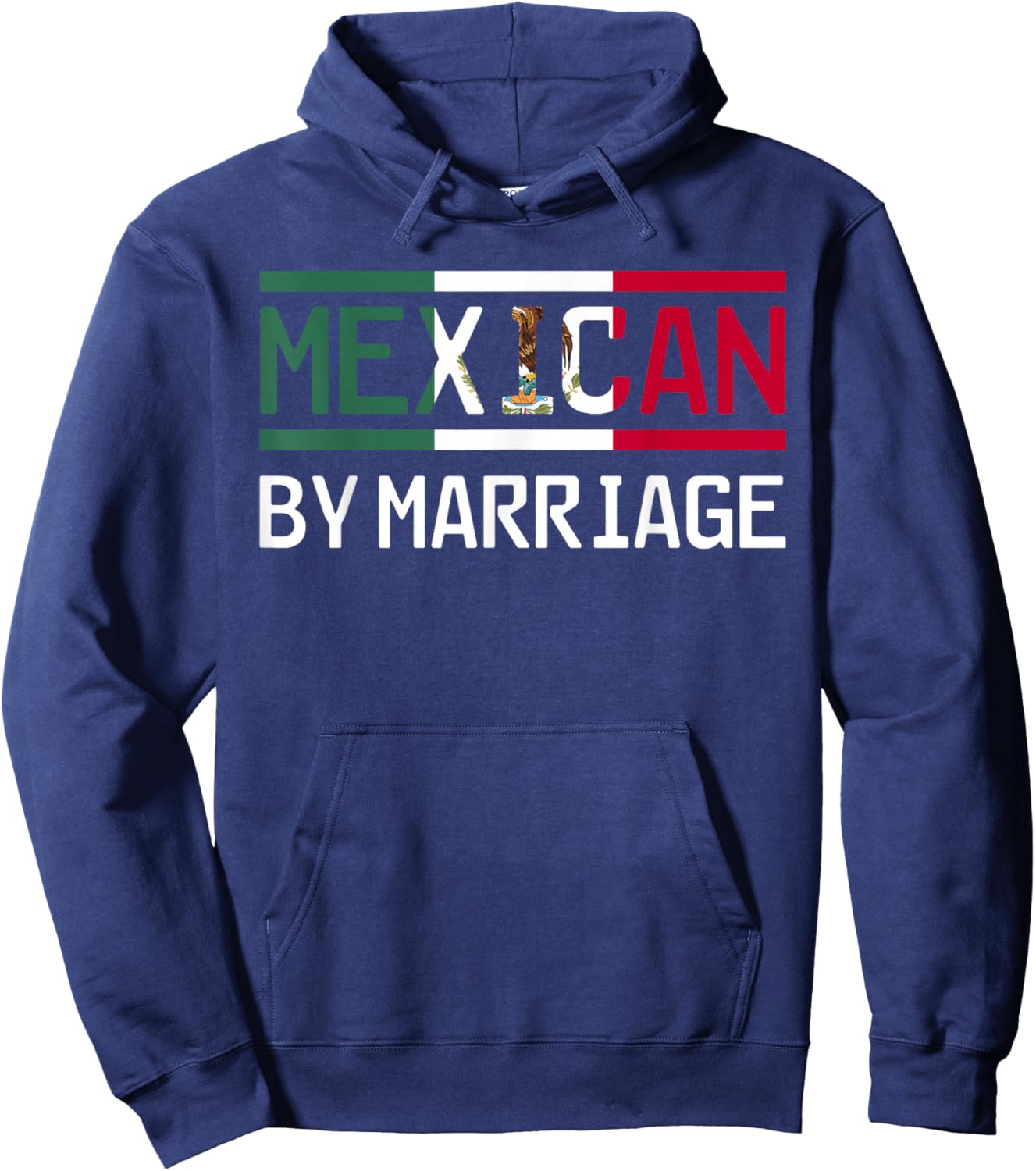 Wedding Humor Mexican by Marriage Design Hoodie - Hoodie | Navy