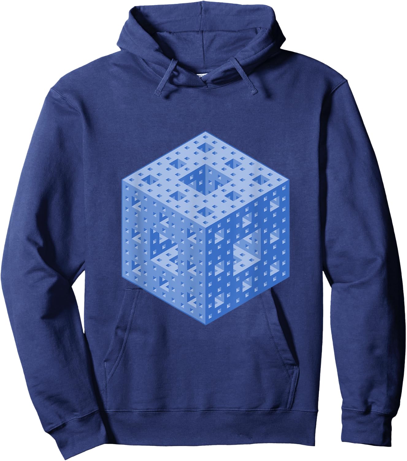 Menger Sponge Math Professor Teacher Mathematics Gift Hoodie - Hoodie | Navy