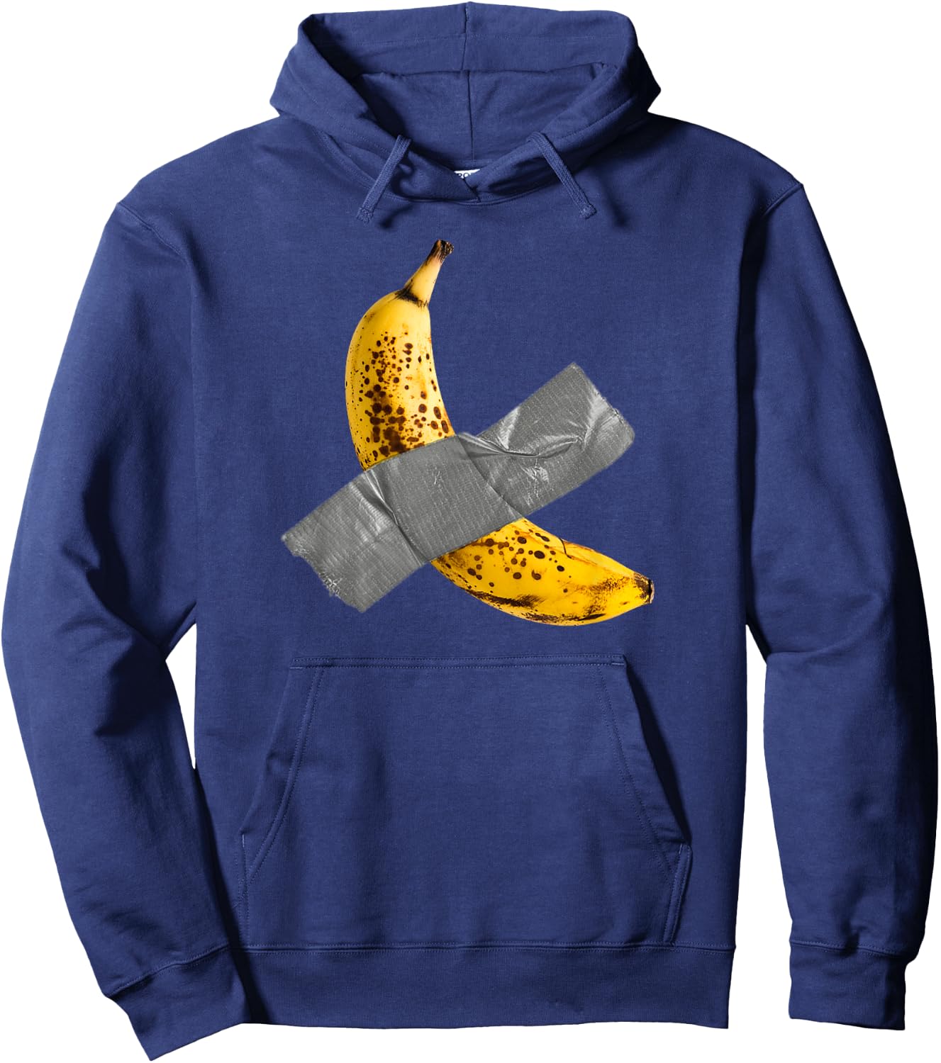 Duct-Tape Banana Hungry Artist $120,000 Duck-Tape Banana Art Hoodie - Hoodie | Navy