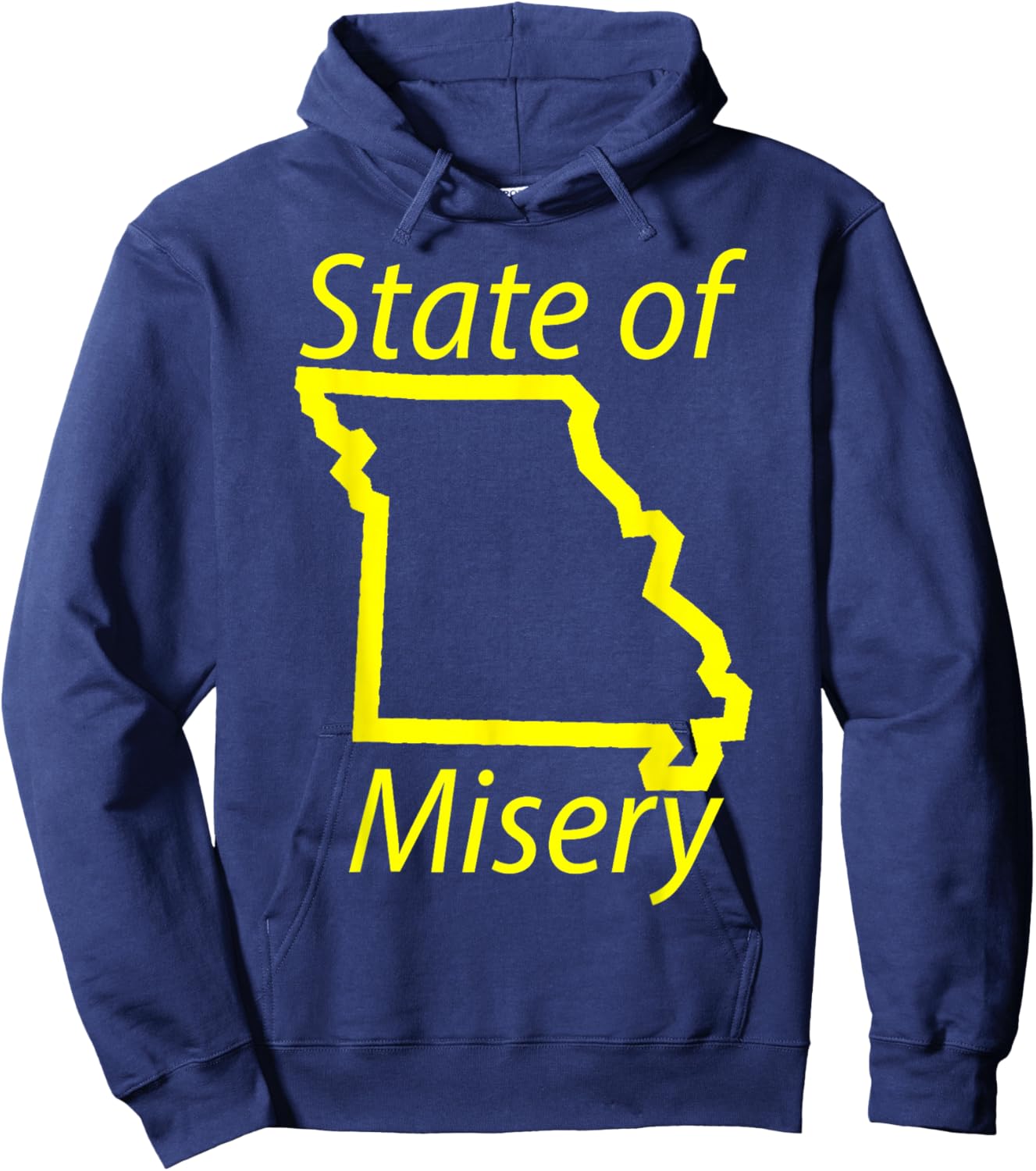 Missouri, State of Misery Hoodie - Hoodie | Navy