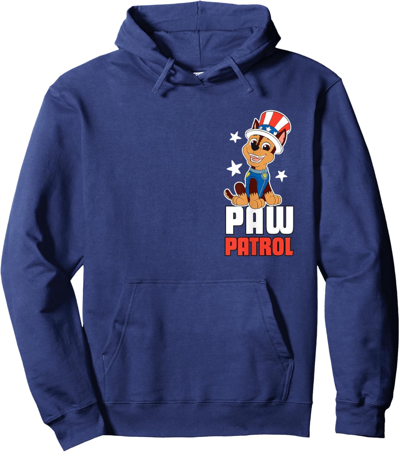 Paw Patrol Chase 4th Of July Patriotic Paws Hoodie - Hoodie | Navy