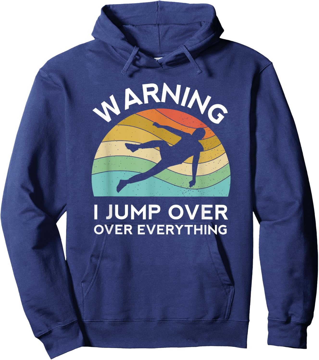 Parkour Free Running Training Traceur Retro Boys Sport Flip Hoodie - Hoodie | Navy