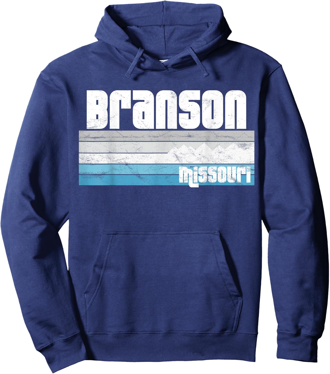 I Love Branson Missouri Ozark Mountains Winter Snow Hoodie - Hoodie | Navy
