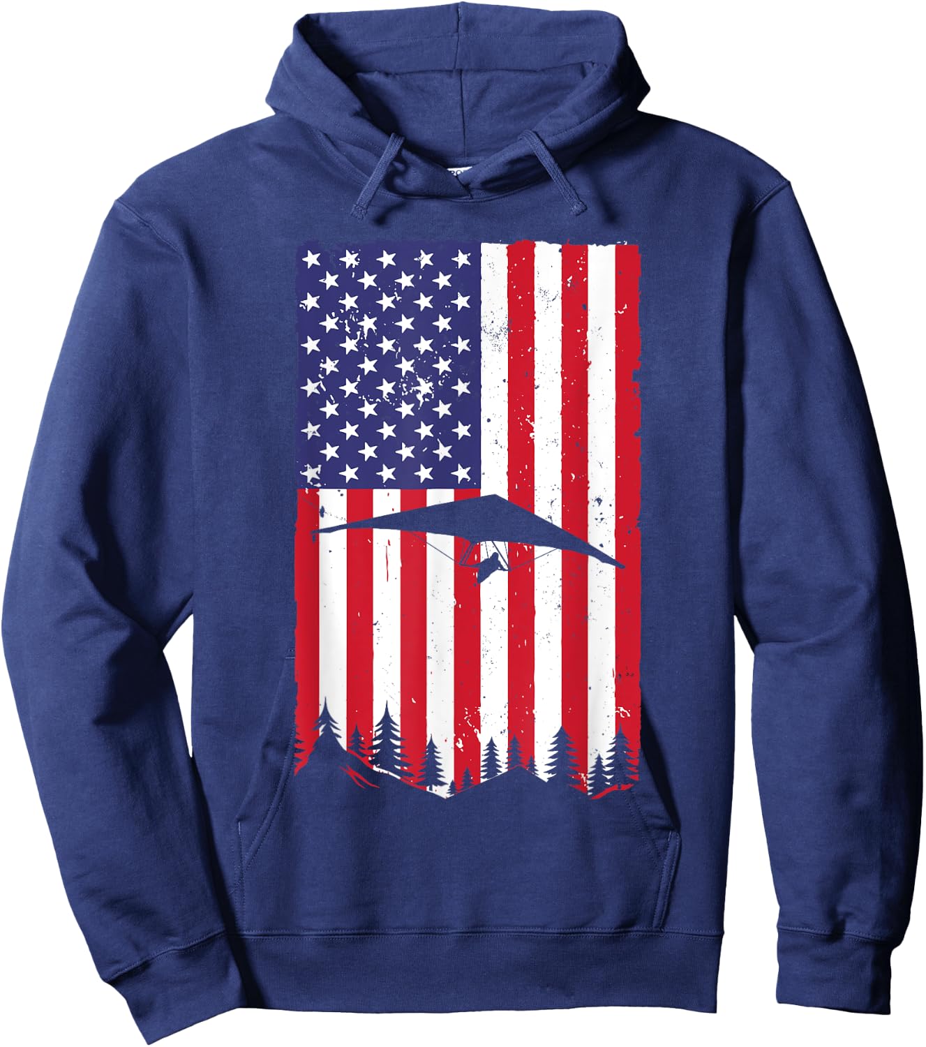 Cool Hang Glider Art Women Hang Gliding Lover Hoodie - Hoodie | Navy
