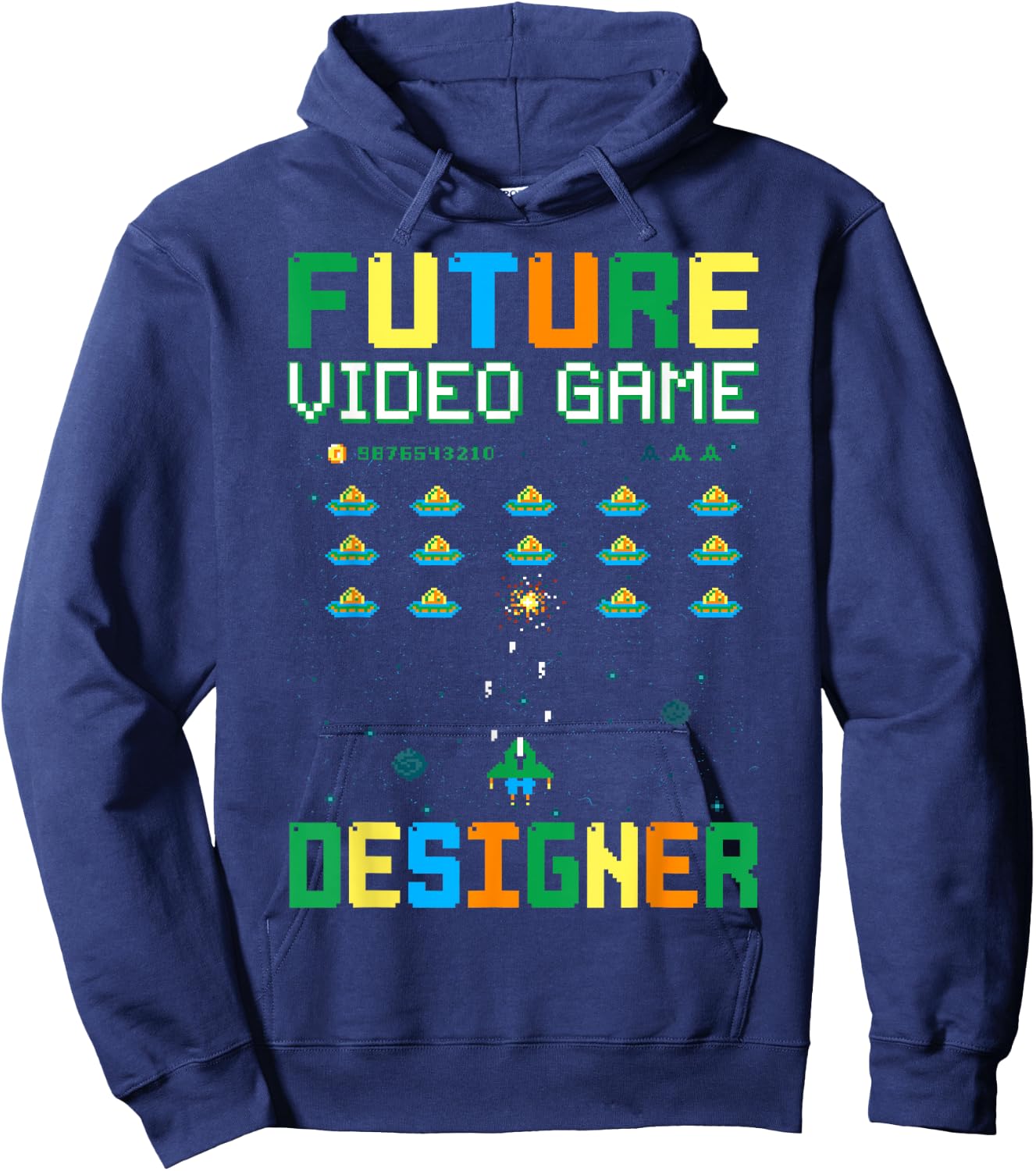 Future Video Game Designer For Kids, Game Developer Hoodie - Hoodie | Navy
