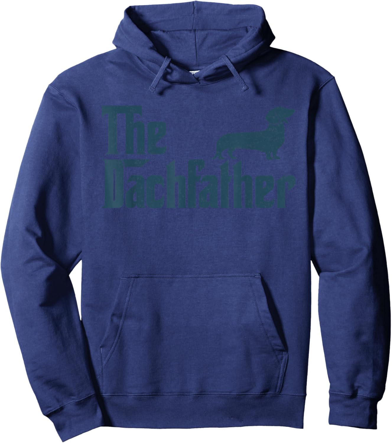 Dachshund The Dogfather Gifts Funny Father's Day Hoodie - Hoodie | Navy