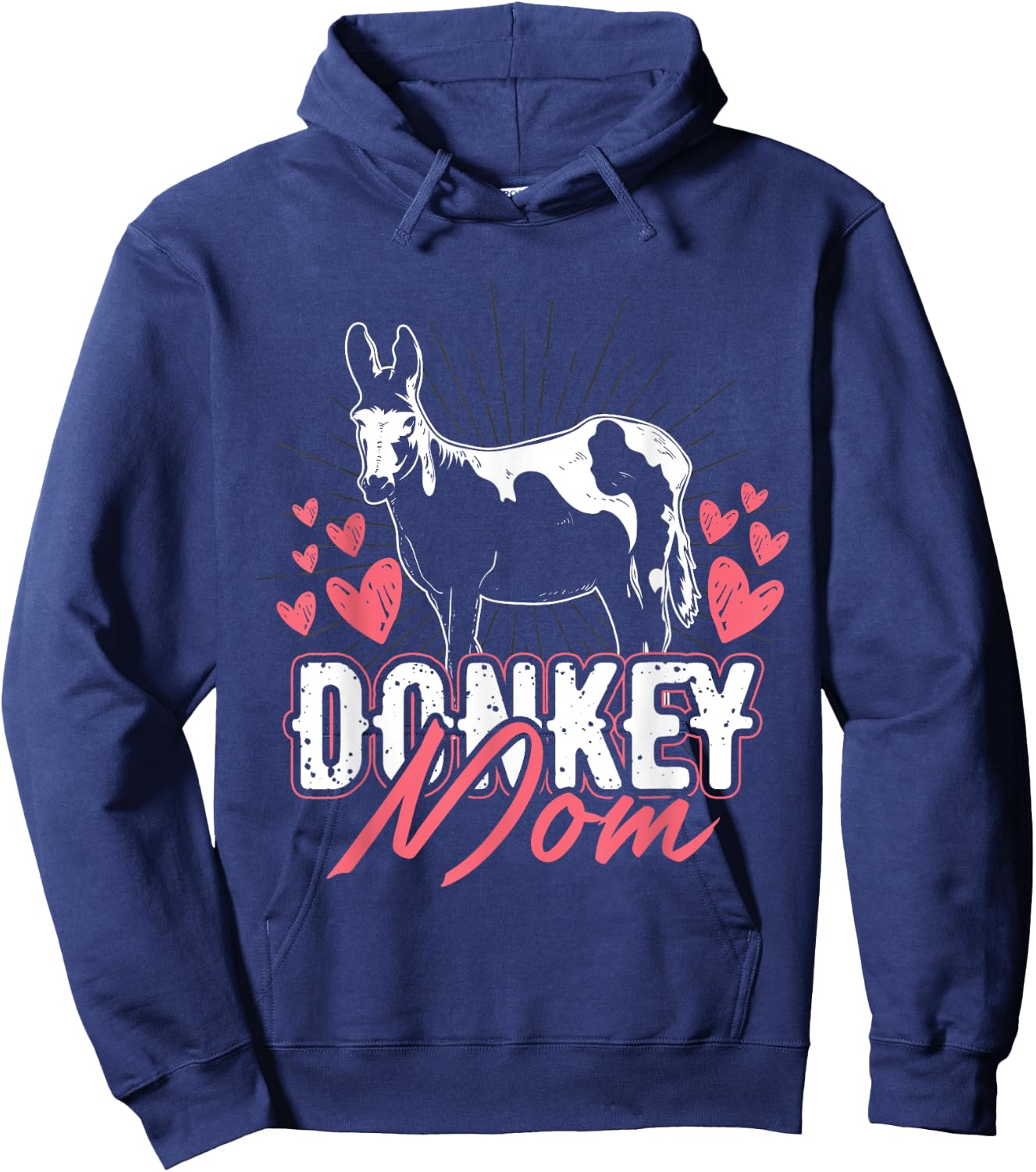 Mothers Day Farm Animal Mom Parent Women Girls Gift Donkey Hoodie - Hoodie | Navy