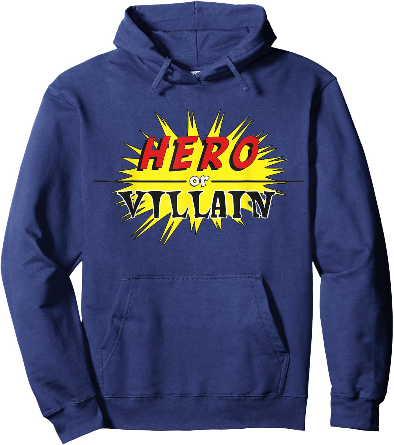 Hero Or Villain Hoodie - Hoodie | Navy