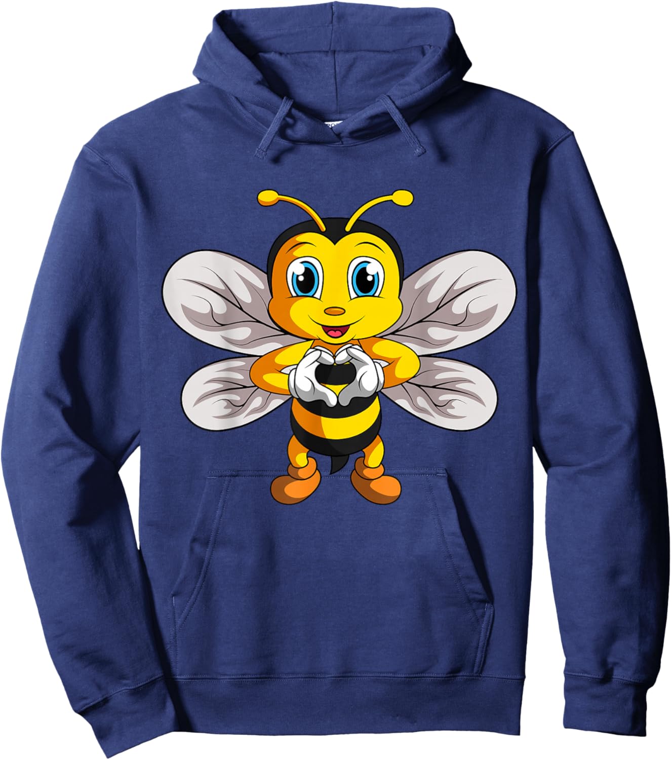 Bienen Kinder Damen Mädchen Biene Hoodie - Hoodie | Navy