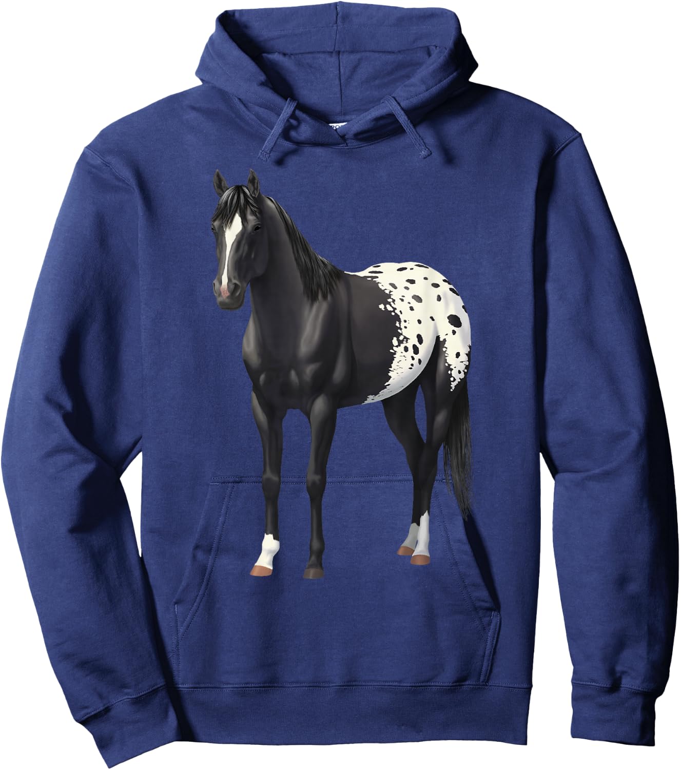 Beautiful Black Blanket Appaloosa Horse Lover Gift Hoodie - Hoodie | Navy
