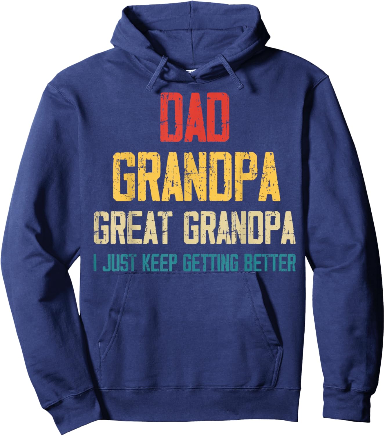 Dad Grandpa Great Grandpa Father's Day Grandfather Father Hoodie - Hoodie | Navy