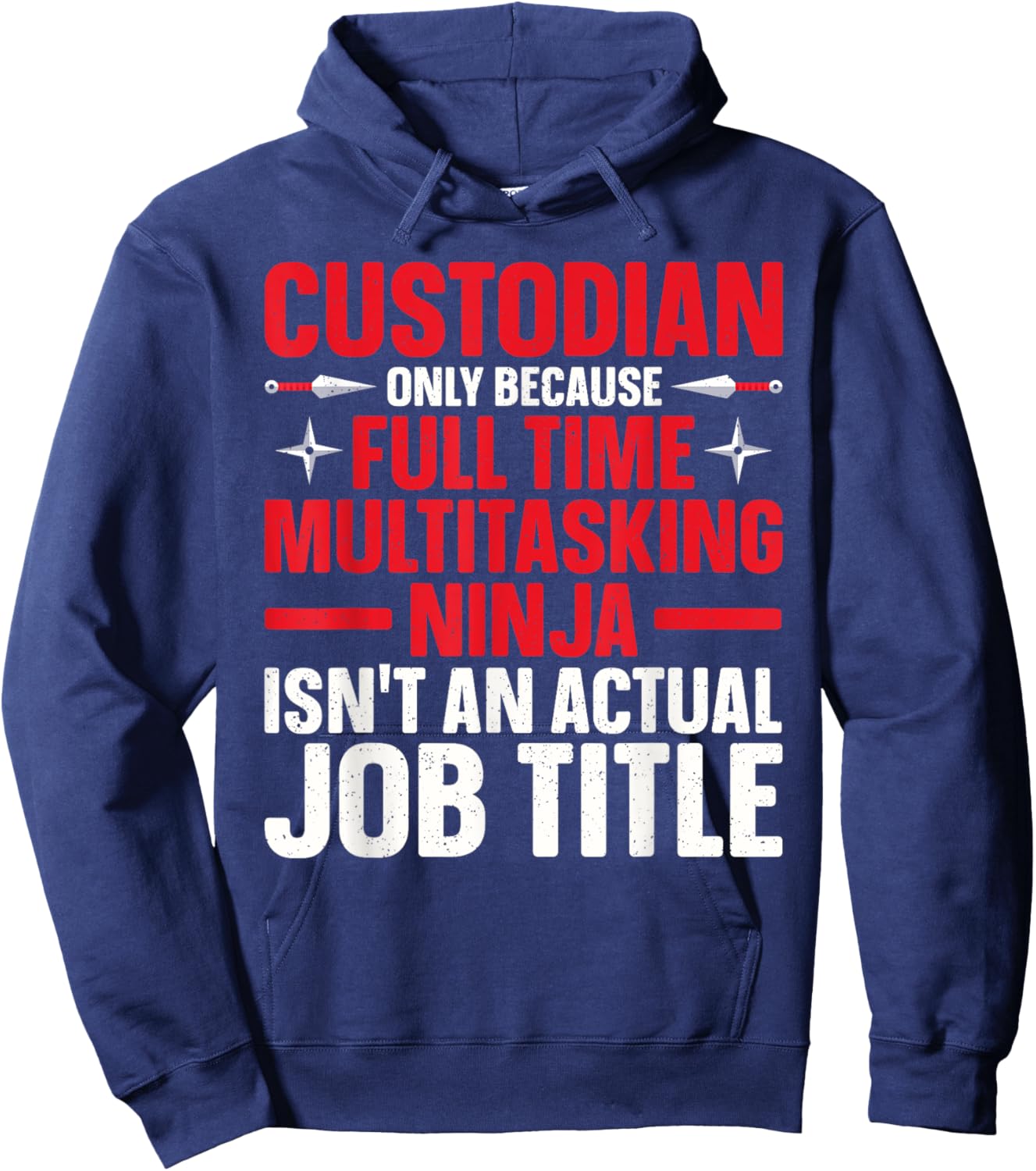 Custodian Design Women School Custodian Appreciation Hoodie - Hoodie | Navy
