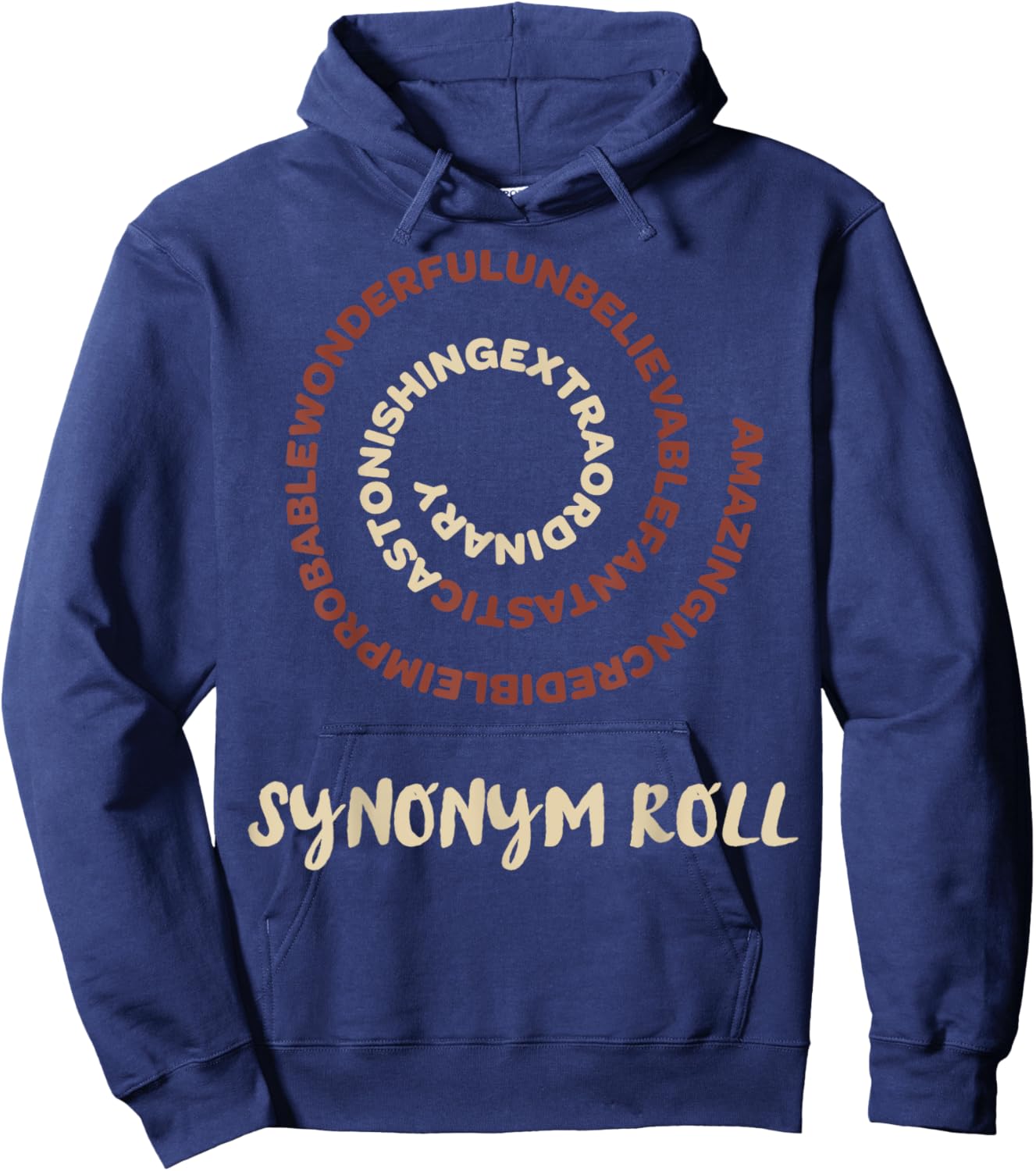 Nothing More Delicious Than A Slew Of Tasty Synonym Roll Hoodie - Hoodie | Navy