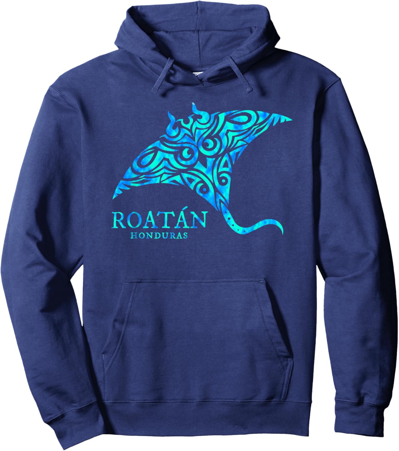 Roatan Honduras Souvenir Stingray Boys Girls Toddler Hoodie - Hoodie | Navy