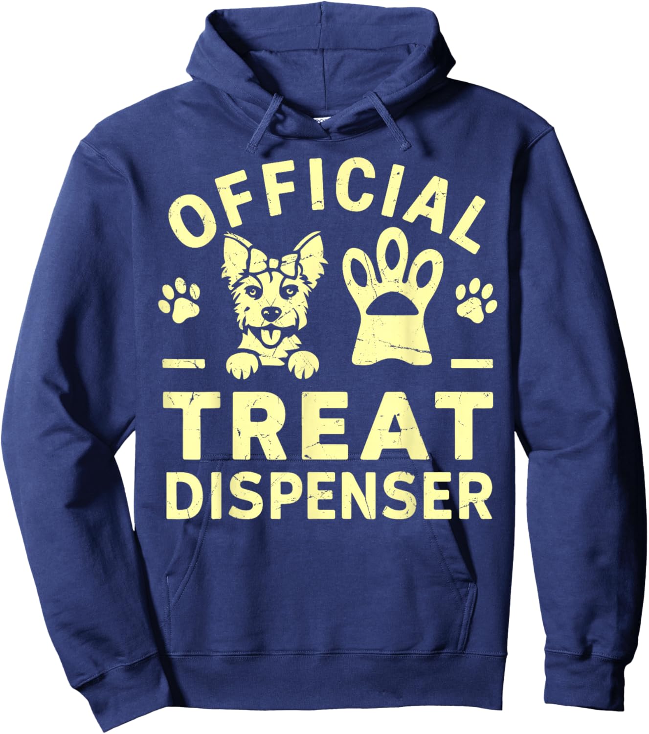 Official Treat Dispenser Dog Grandma Hoodie - Hoodie | Navy