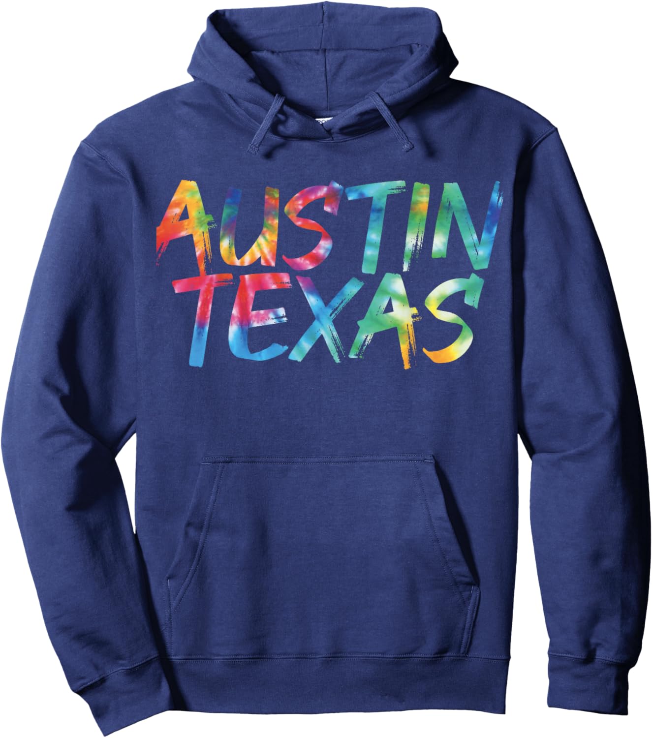 Austin Texas Tie Dye Awesome Vintage Inspired Streetwear Hoodie - Hoodie | Navy