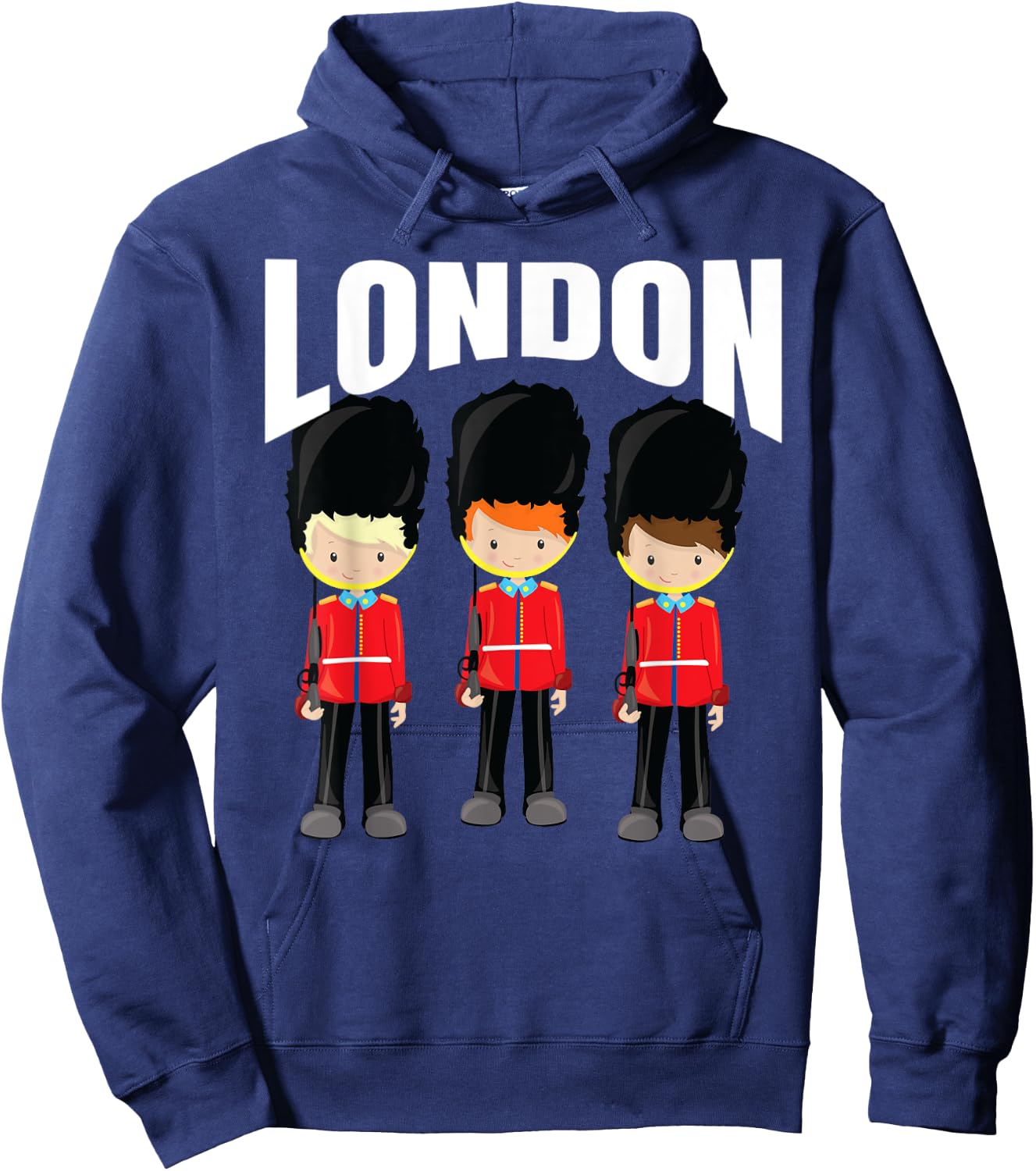 Cute Souvenir London Queens Buckingham Palace Guards Memento Hoodie - Hoodie | Navy