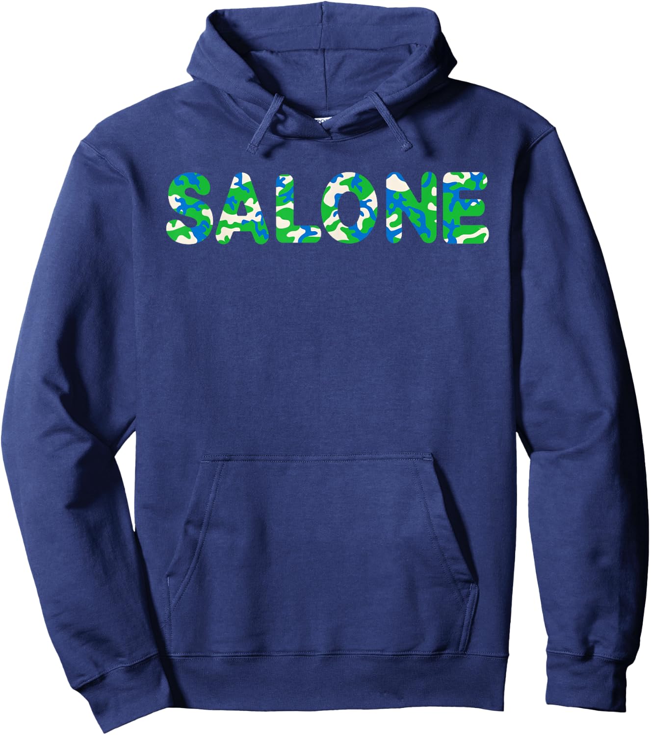Salone Sierra Leone Flag Camo Unity Freedom Justice Hoodie - Hoodie | Navy