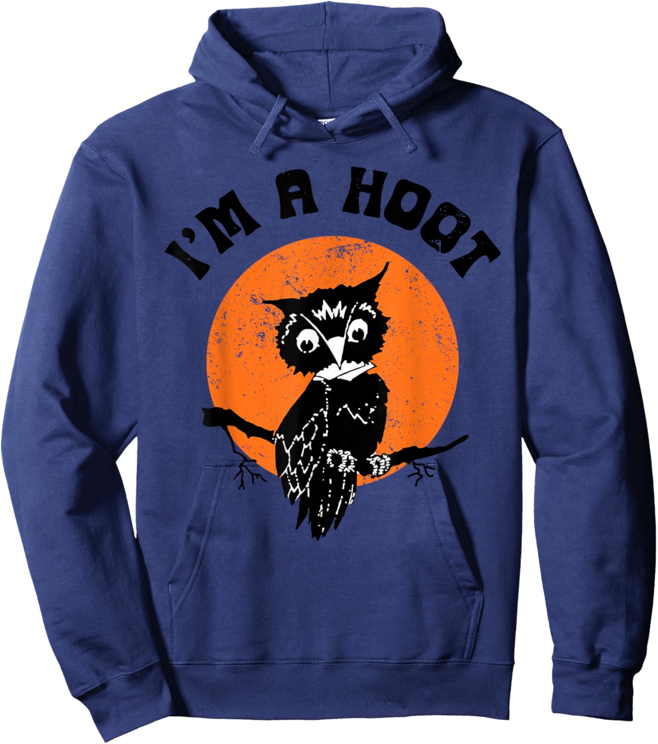 Funny Halloween I'm a hoot , Women Hoodie - Hoodie | Navy