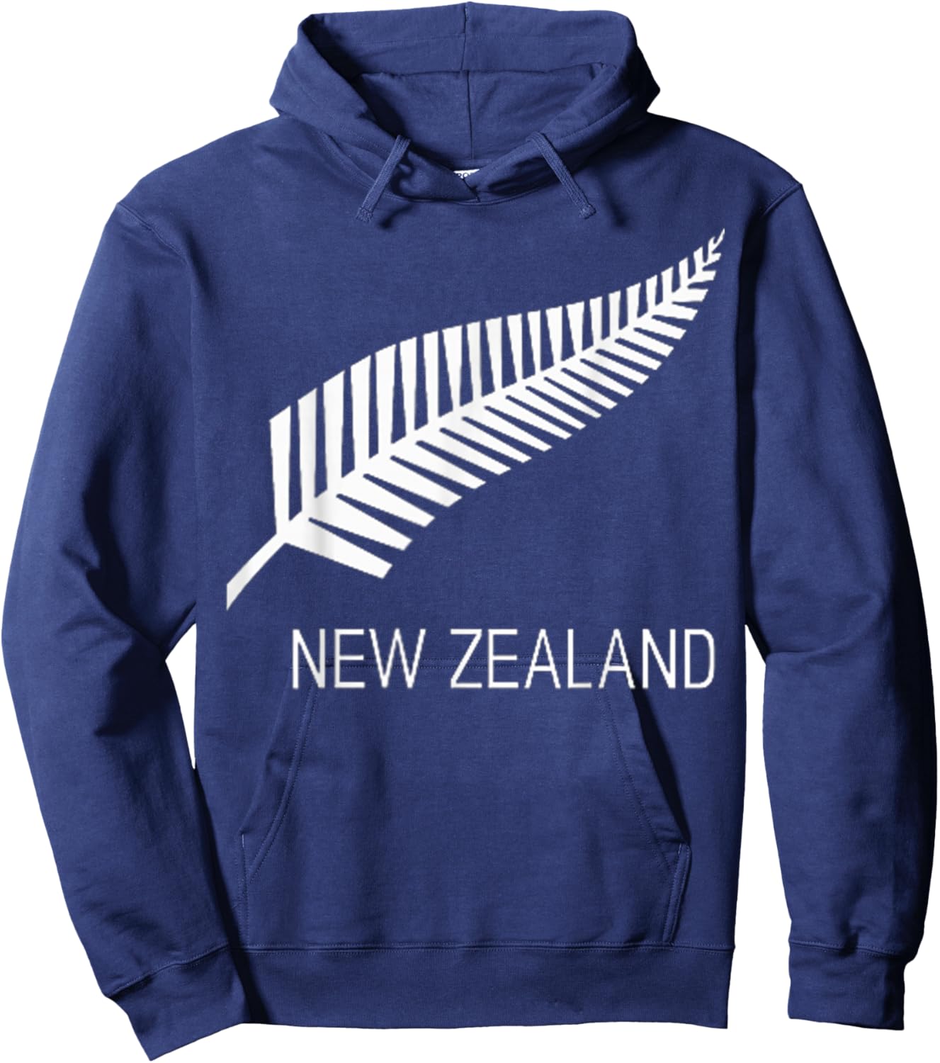 Black New Zealand Fern Shirt Black Proud Kiwi NZ Rugby Hoodie - Hoodie | Navy