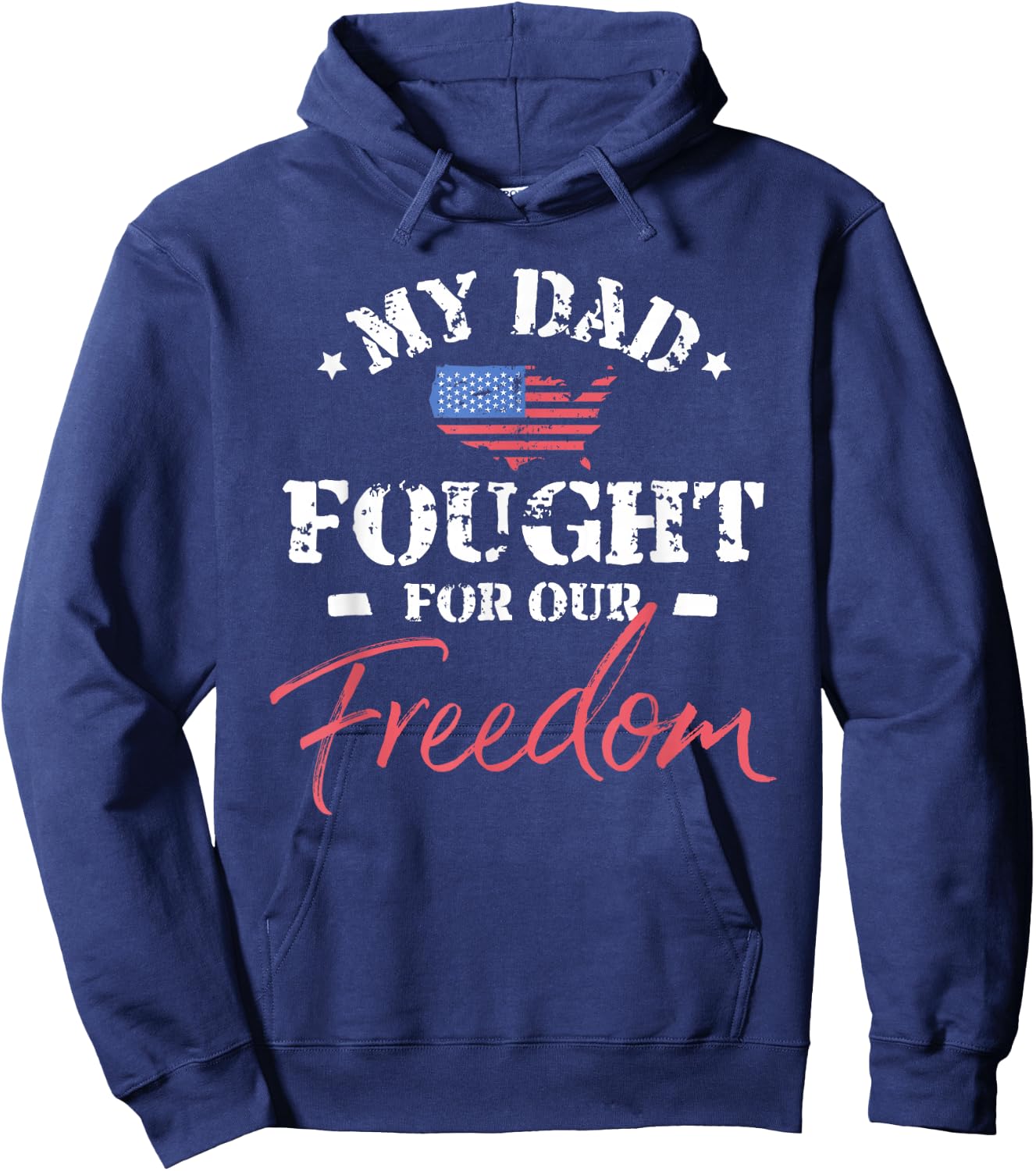 My Dad Is a Veteran Hoodie - Hoodie | Navy