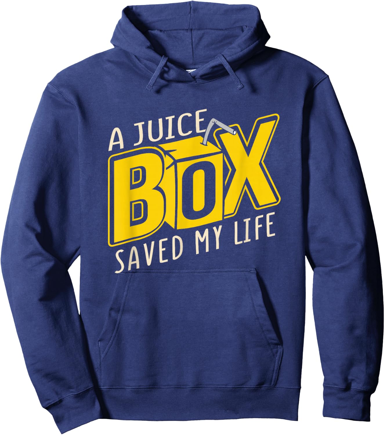 A Juice Box Saved My Life Funny Diabetes Educator Hoodie - Hoodie | Navy