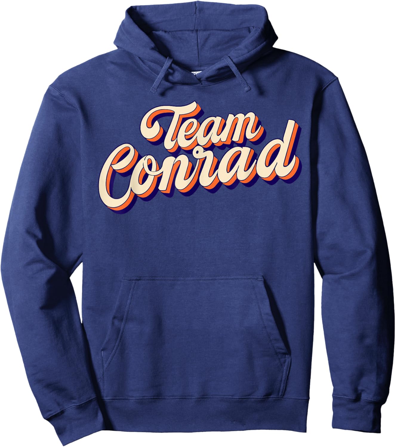 Team Conrad Retro Groovy Hoodie - Hoodie | Navy