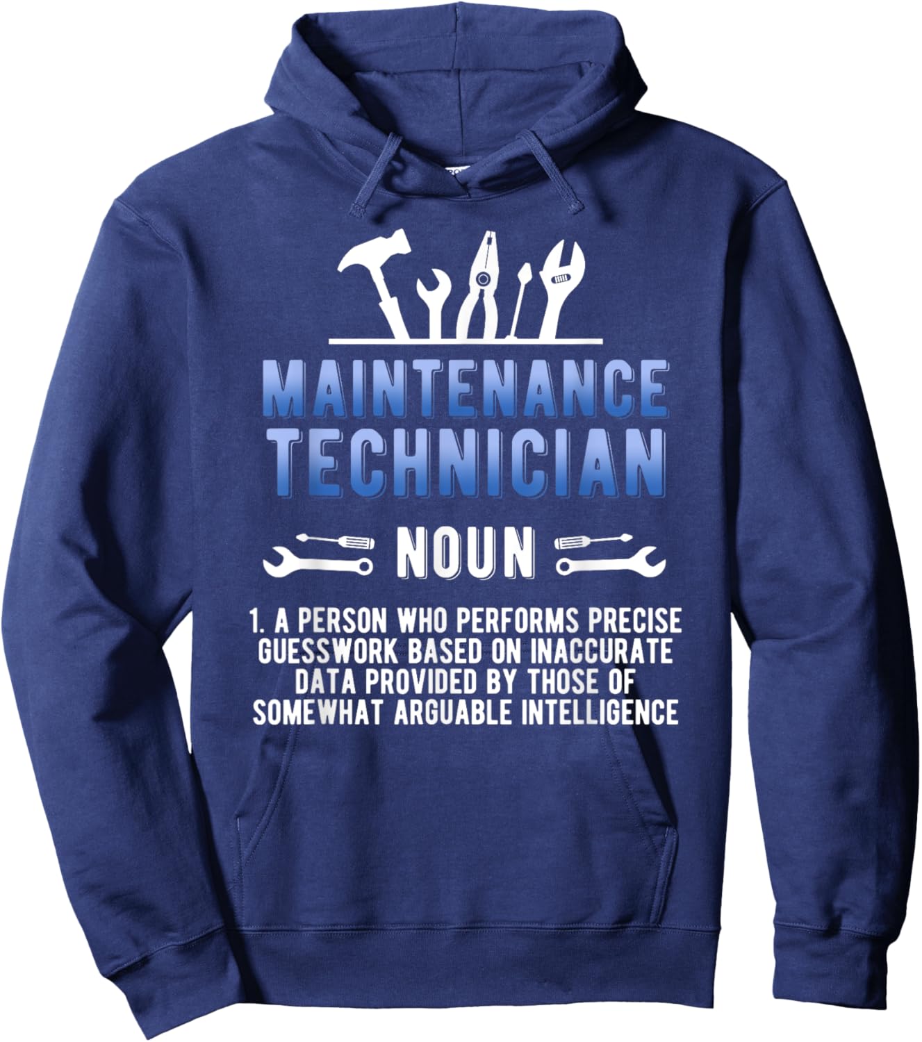Maintenance Technician Definition Maintenance Tech Hoodie - Hoodie | Navy