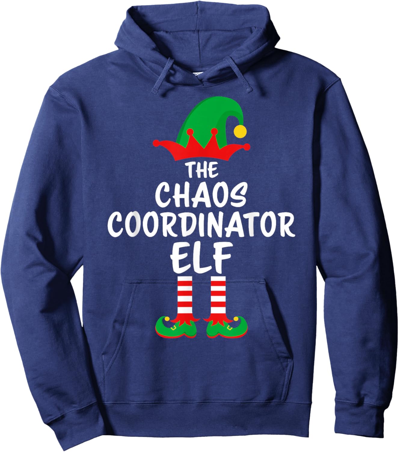 The Chaos Coordinator Elf Matching Family Christmas Hoodie - Hoodie | Navy