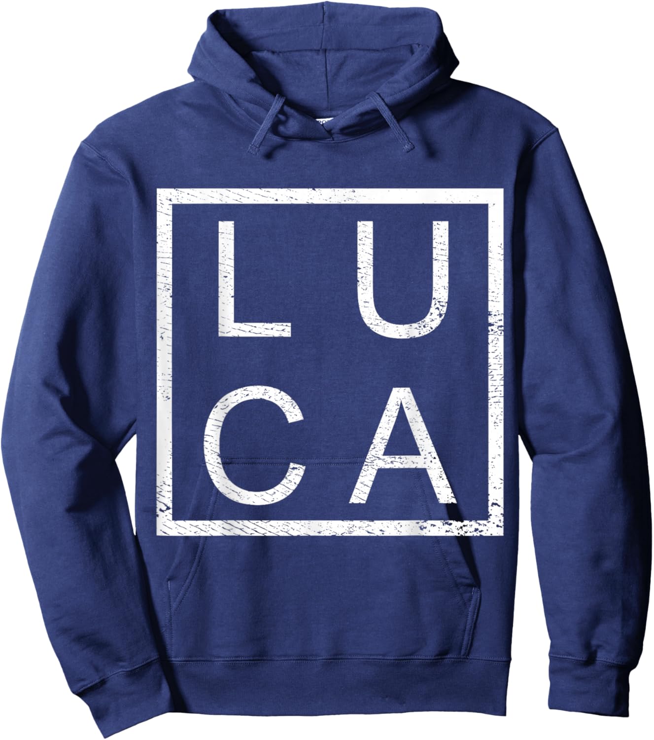 Luca Personalised, Luca Name, Man Luca Hoodie - Hoodie | Navy