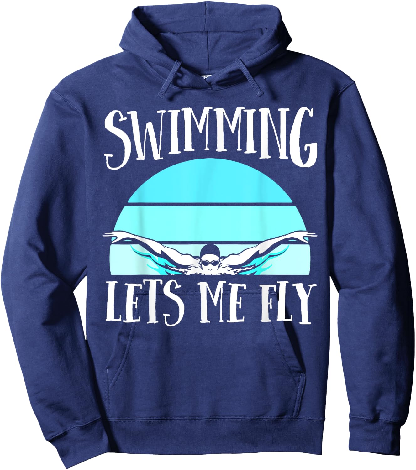 Swimming Lets My Fly Swim Team Shirt Women Swimmer Gift Hoodie - Hoodie | Navy