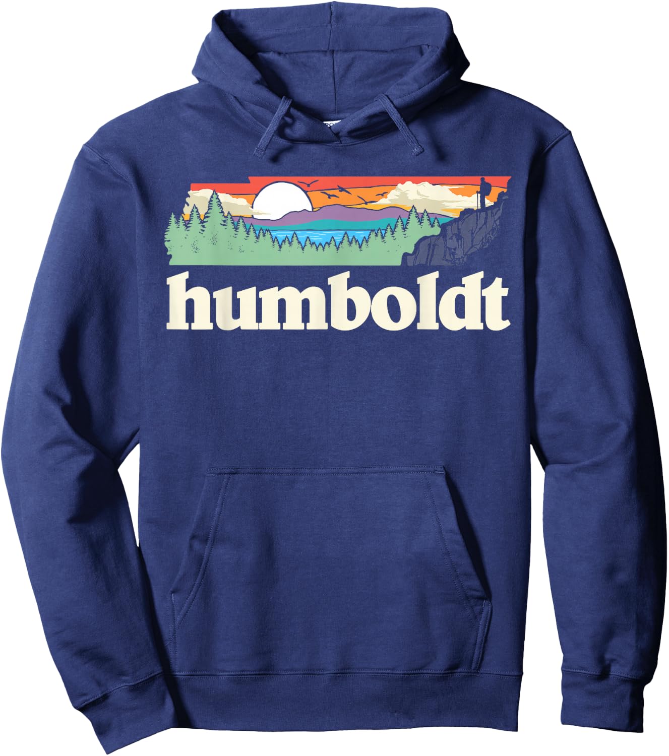 Humboldt Tennessee Outdoors Retro Nature Graphic Hoodie - Hoodie | Navy