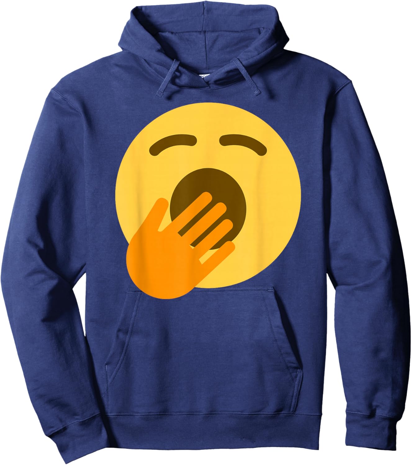 Yawning Face Hoodie - Hoodie | Navy