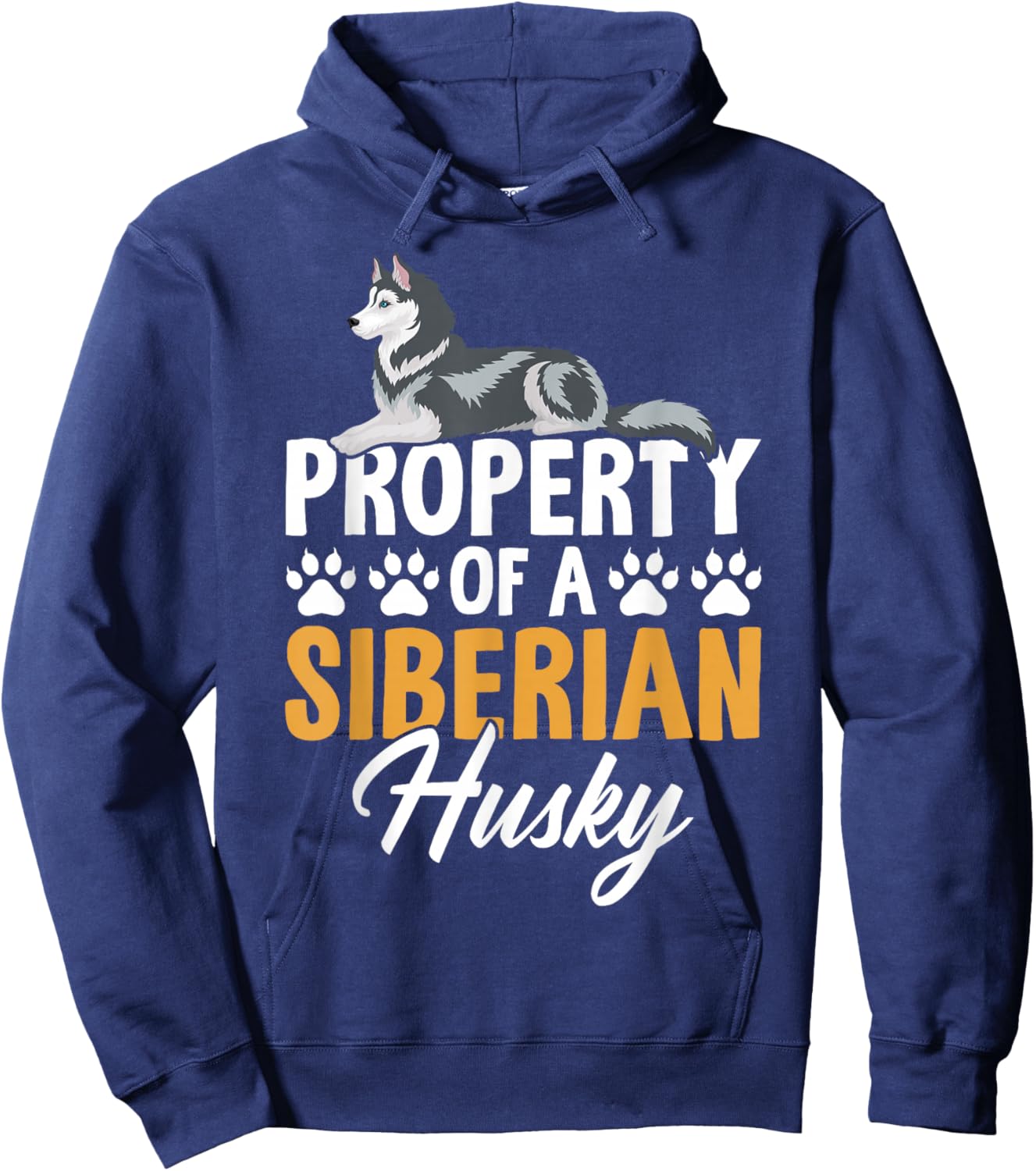 Property Of A Siberian Husky Hoodie - Hoodie | Navy
