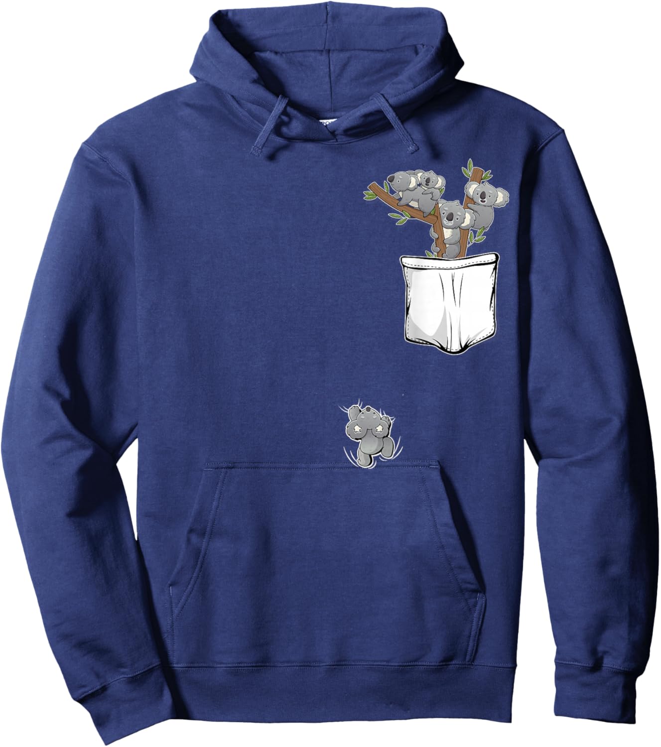 Koala Bear Stuff | Cute Koala Pocket Stuff for Kids Koala Hoodie - Hoodie | Navy