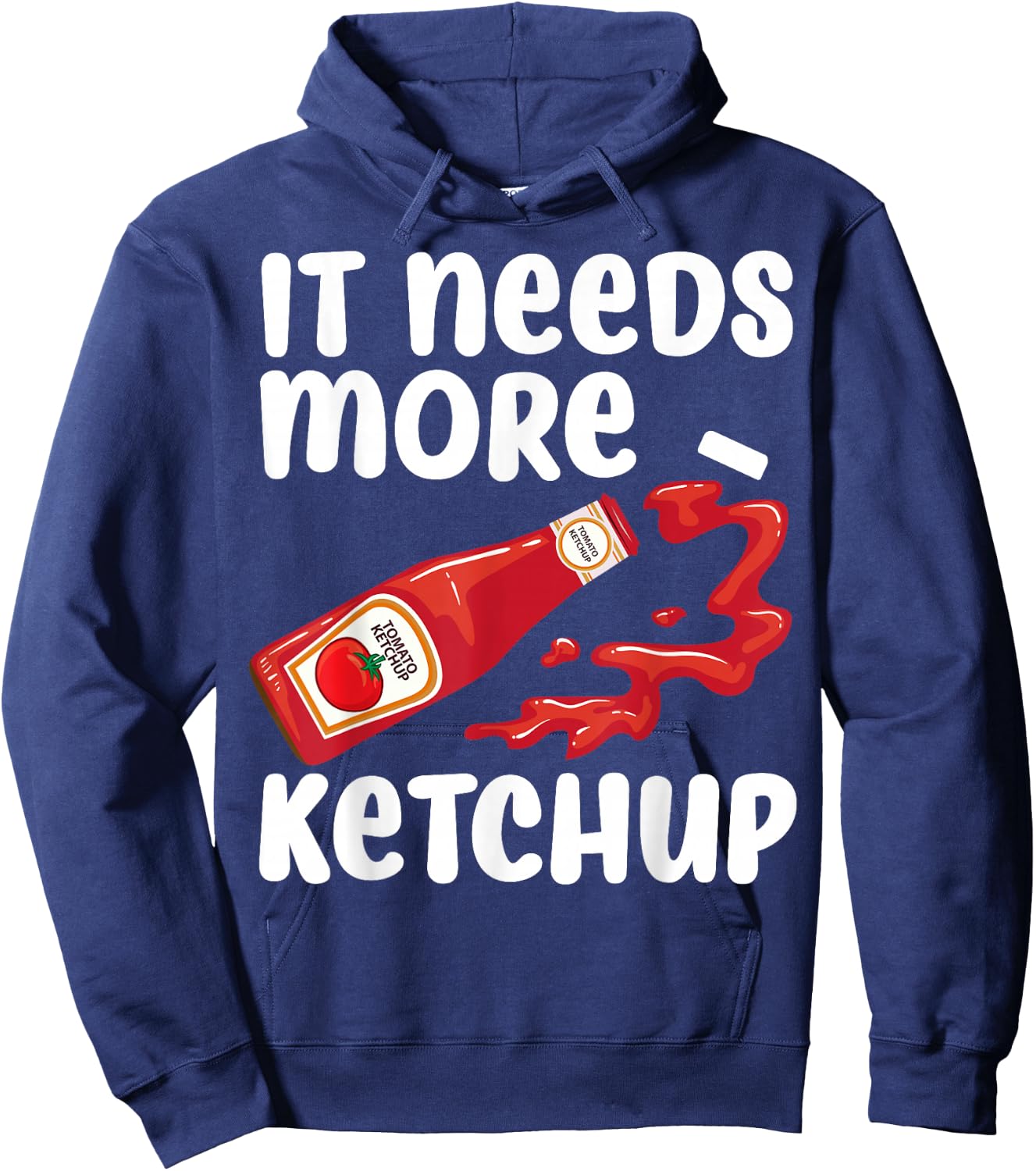 Funny Ketchup Design Women Kids Catsup Lover Ketchup Hoodie - Hoodie | Navy
