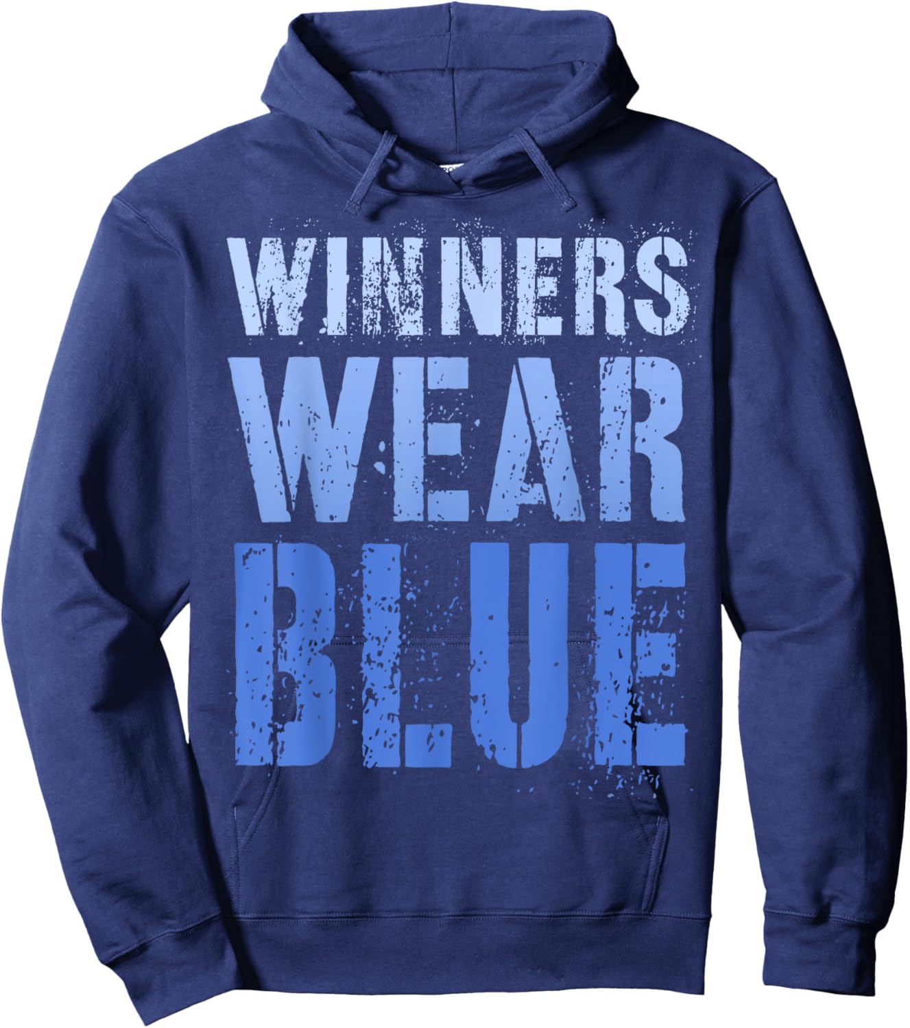 WINNERS WEAR BLUE Let's Go Team War Game Competition Squad Hoodie - Hoodie | Navy