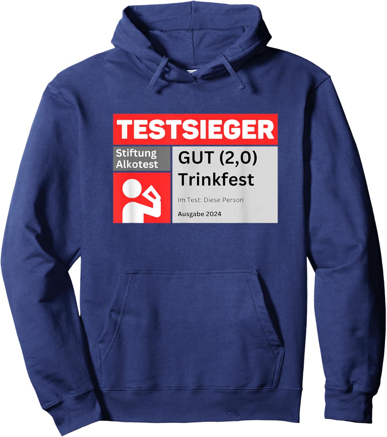 TESTSIEGER Stiftung Alkotest | Gut Trinkfest Malle Bumsbar Hoodie - Hoodie | Navy