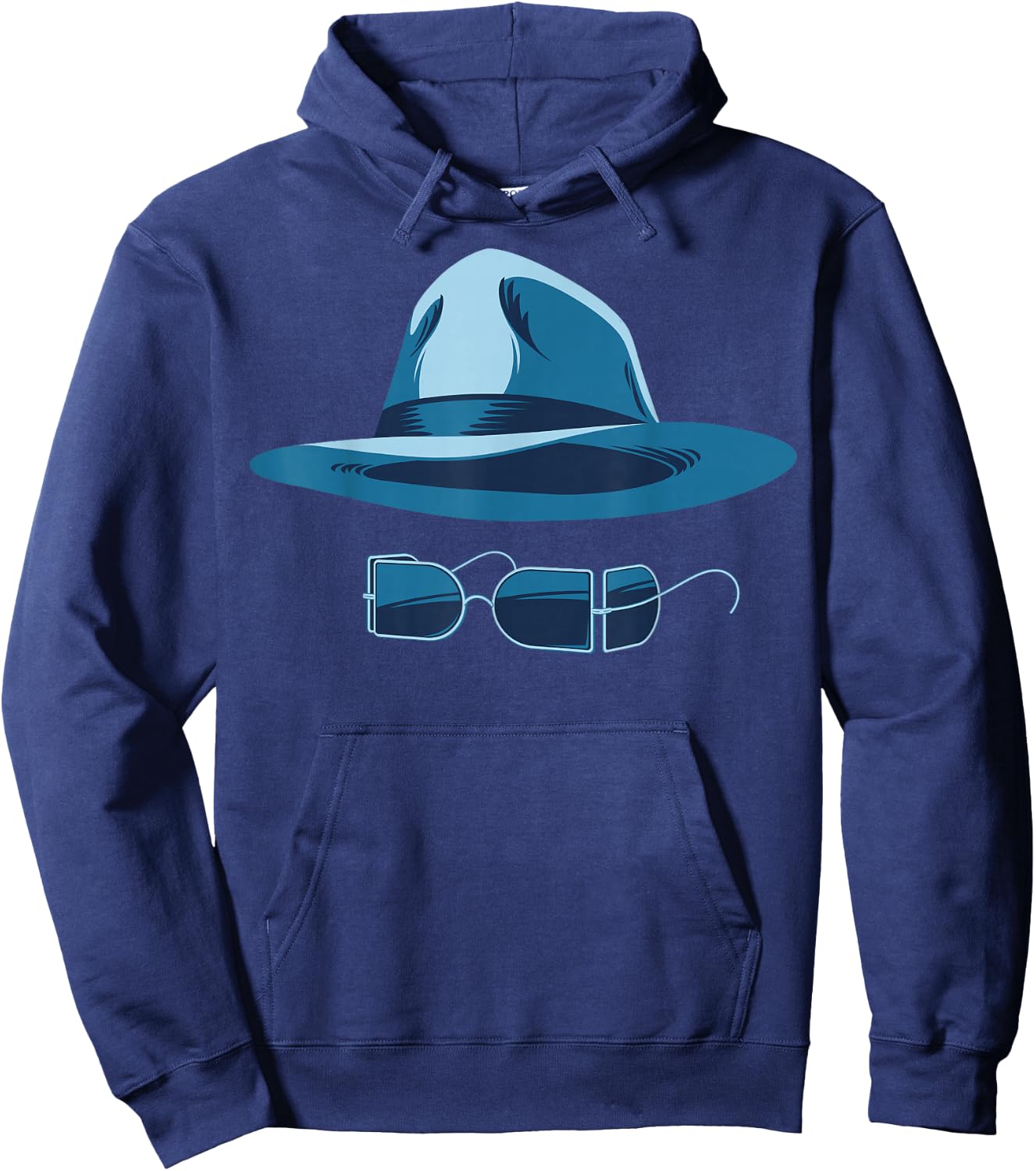 Universal Monsters The Invisible Man Hat And Glasses Hoodie - Hoodie | Navy