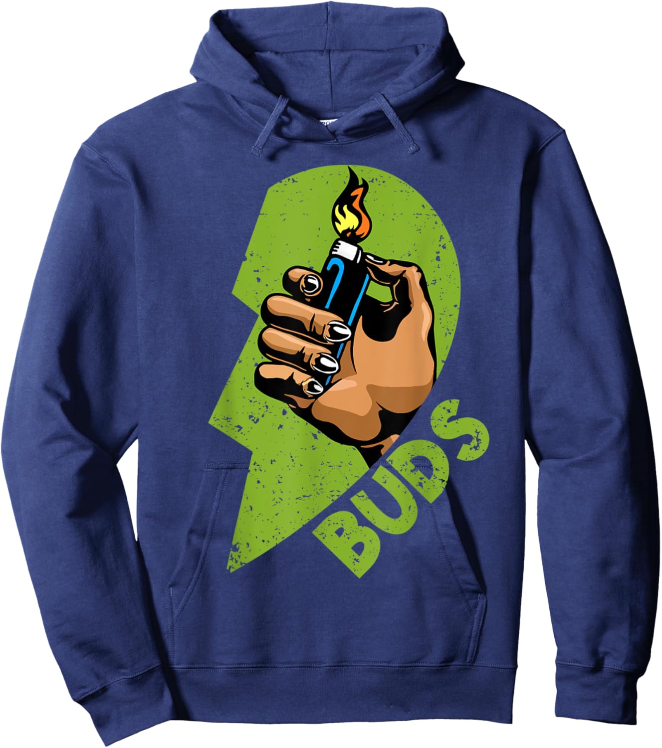 Funny Buds Weed Matching Couple Friends Husband Wife Hoodie - Hoodie | Navy