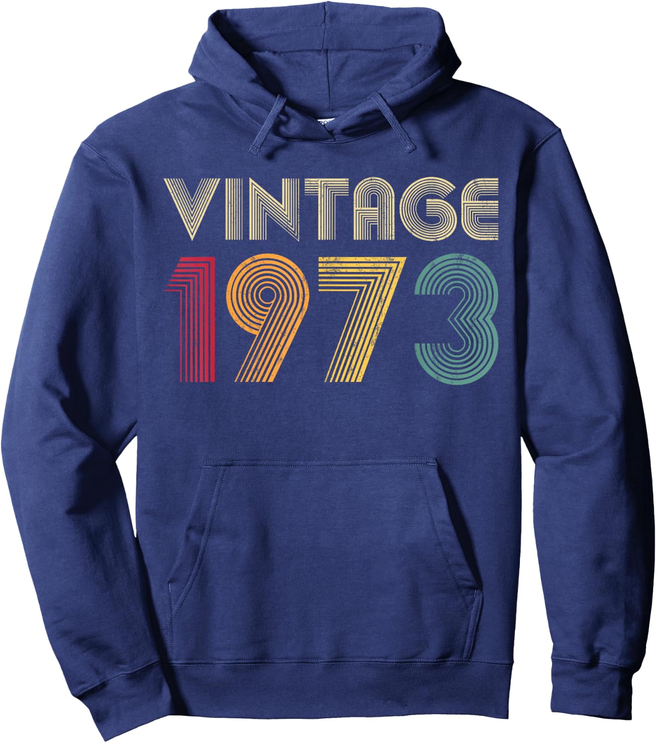 Vintage 1973 50 Years Old Retro 50th Birthday Hoodie - Hoodie | Navy