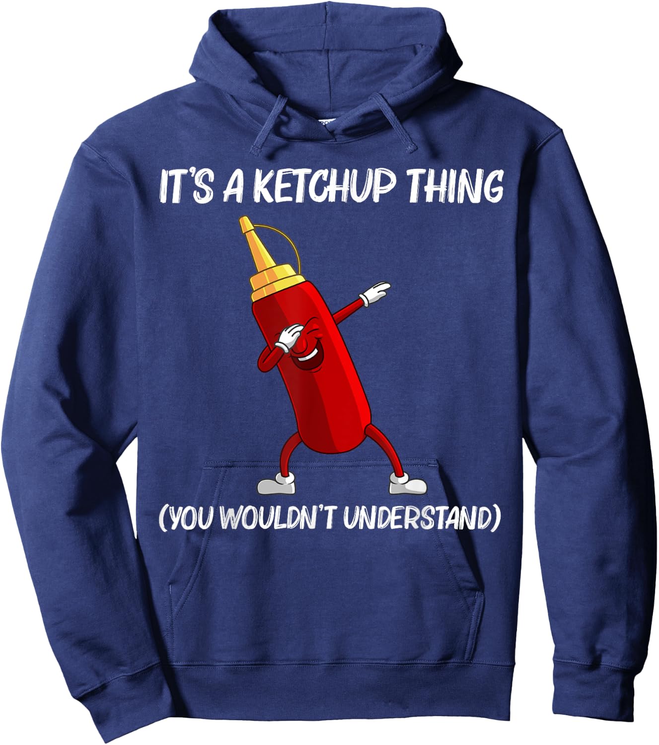 Funny Ketchup Gift Women Ketchup Merchandise Tomato Hoodie - Hoodie | Navy